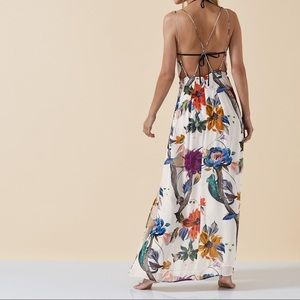 Reiss Lilliana Plunge Dress - Ecru